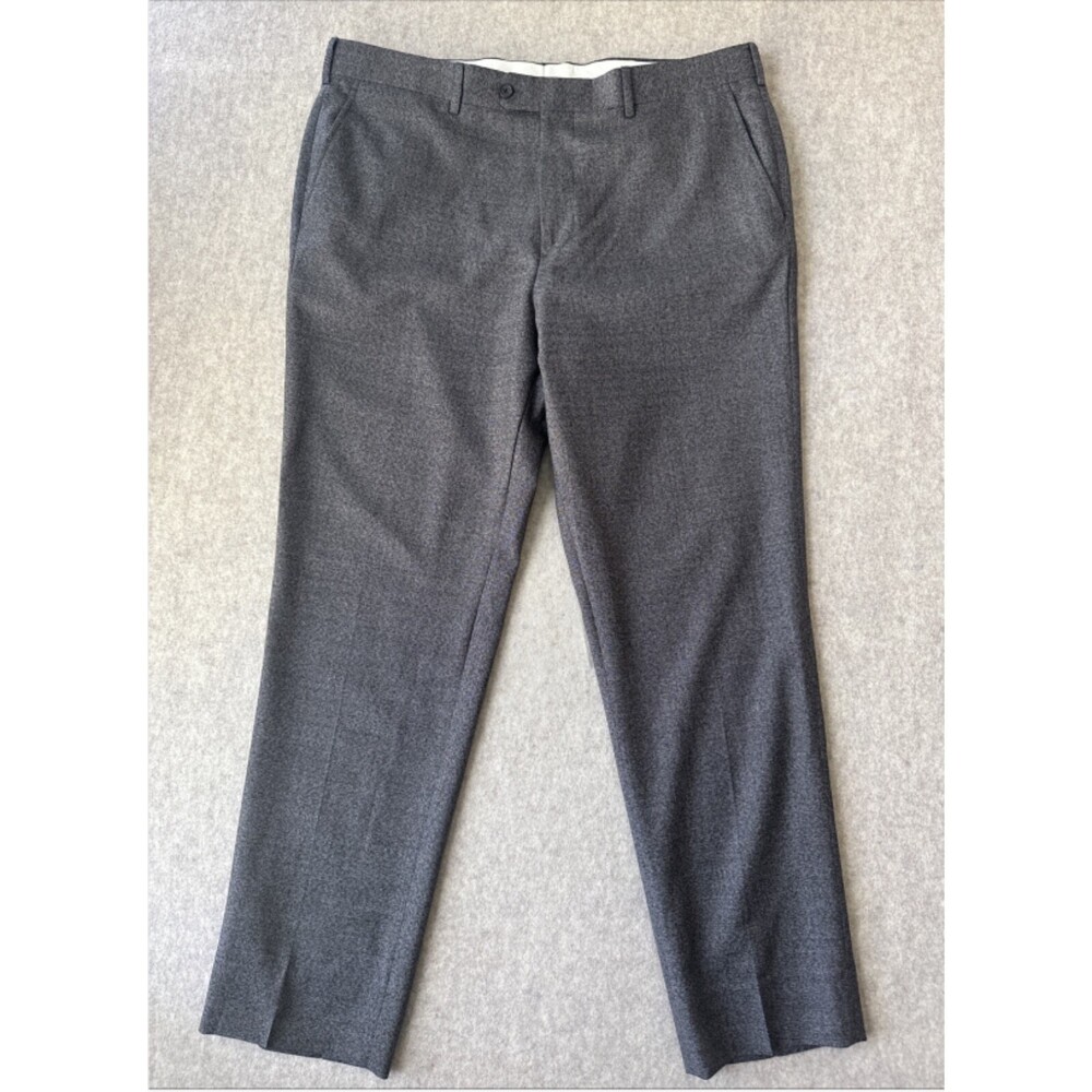 Brooks Brothers Regent Dress Pants Mens 40x32 Brown Flannel Wool Slim Fit